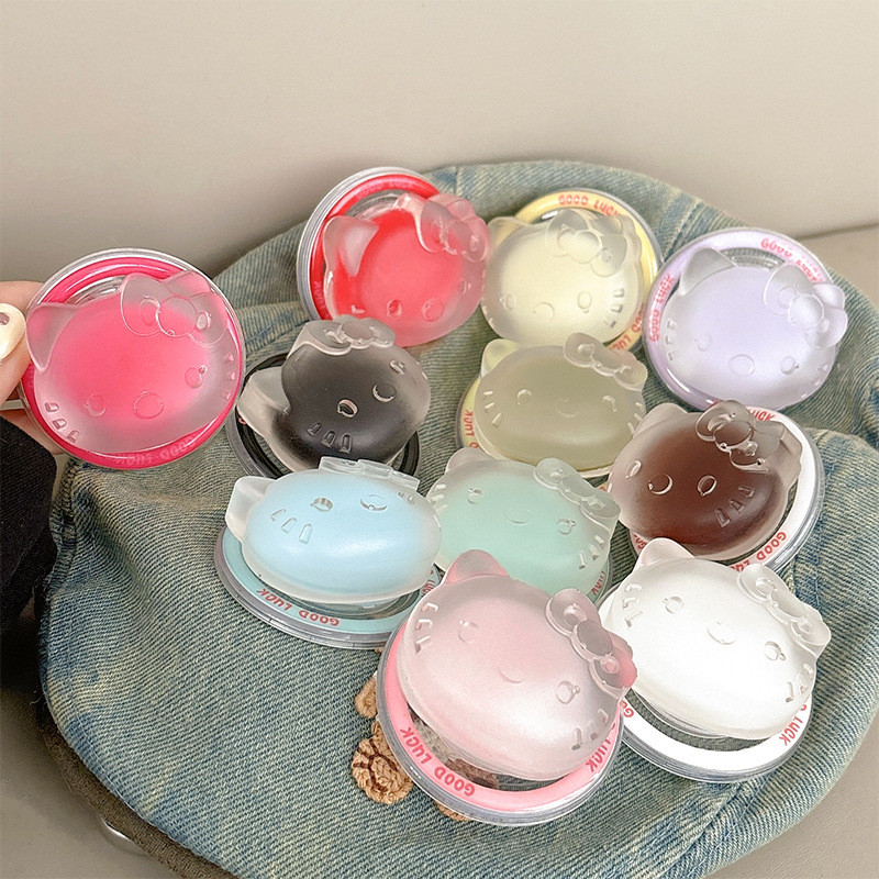 Màu KT Mèo Tròn Từ Tính Giá Đỡ Điện Thoại Cho IPhone 16 15 14 13 12 Pro Max 14 Plus Có Thể Gập Lại P