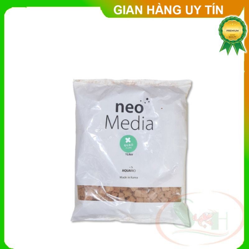 Vật liệu lọc Aquario Neo Media Quad Pure túi 1 lít giữ pH trung tính bể cá tép thủy sinh store2