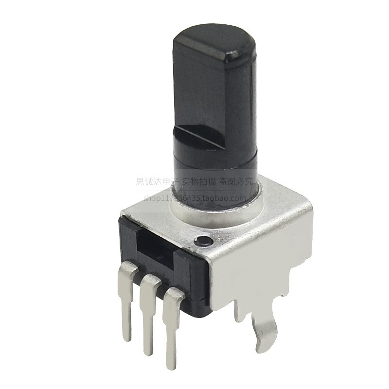 Chiết áp RV09 Nửa trục D-Axis 5K 10K 50K B103 Tay cầm hình bán nguyệt dọc ngang 12,5MM 7.5M RV09 Loạ