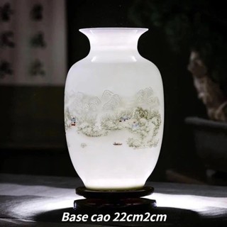 Jingdezhen Gốm Sứ Trang Trí Bình Hoa Cắm Hoa Văn Phòng Phòng Khách Tủ Rượu Tủ Tivi Trang Trí Phong Cách Trung Hoa Thủ Công