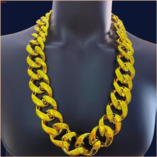 Chua Giả Vàng Dây Chuyền Vòng Cổ Nhựa Lớn Chunky Vòng Cổ Hip hop Dày Lớn Dây Xích Vàng Cho Nghệ Sĩ Hip-hop Hoặc Ban Nhạc Mem