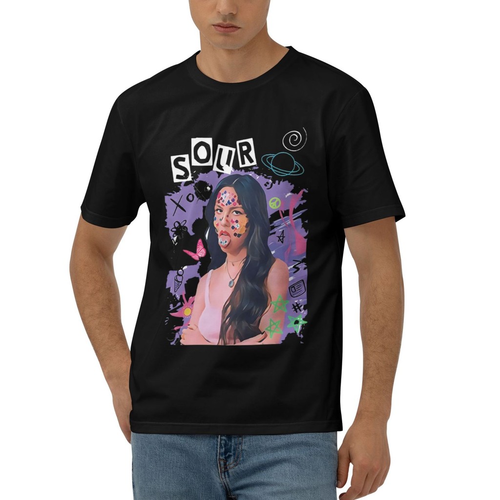 Áo thun cotton thật chất lượng cao Anime Olivia Rodrigo Cotton