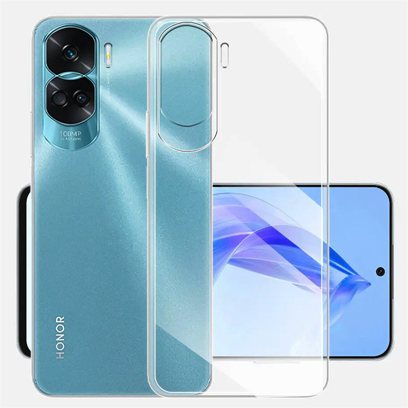Dành Cho Huawei Honor 90 Lite CRT-NX1 Slim Soft Clear Silicon Cao Su Chống Trầy Xước CP Jelly Case P