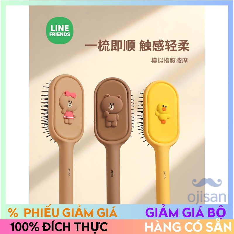 [line Friends] Lược Cô Gái Đệm Lược