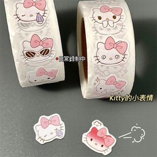 400 miếng dán / cuộn, nhãn dán Hello Kitty hoạt hình và anime, nhãn dán nhật ký và tài khoản DIY, văn phòng phẩm, đồ dùng học tập