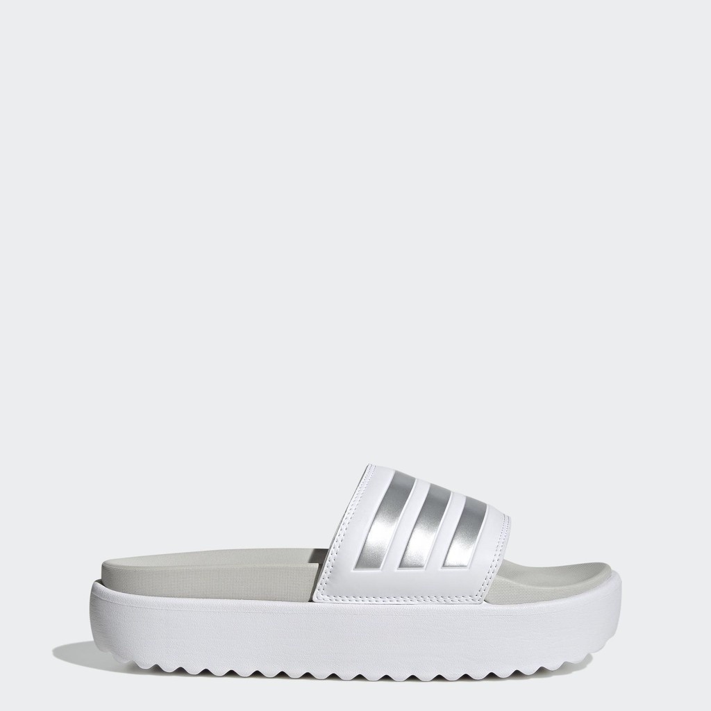 adidas Bơi lội Dép Platform adilette Nữ trắng IE9703