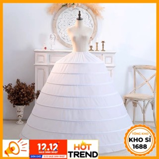 Tùng phồng xoè váy cưới 8 tầng, tùng váy cưới cô dâu, phụ kiện váy cưới E1482