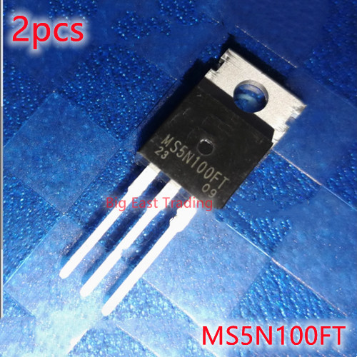 2 Bóng bán dẫn hiệu ứng trường MS5N100FT MOS 5A1000V TO-220, đảm bảo chất lượng