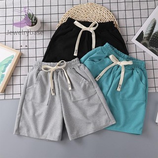 [Jewelrybase] Quần short xếp nếp trẻ em mới mùa hè Quần thường ngày cho bé trai Quần mỏng trẻ em cỡ nhỏ và vừa Quần trẻ em Boutique