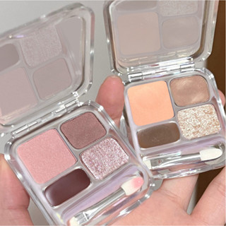  Bảng phấn mắt bốn màu Hàn Quốc kẻ mắt toàn diện tự nhiên lâu trôi làm sáng lì làm nổi bật bảng màu tất cả trong một 