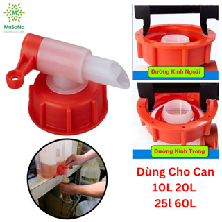 Nắp Vòi Chiết Dung Dịch Nước Rửa Xe ,Vòi Chiết Dung Dịch Chất Tẩy Rửa Ren Trong 60mm Cho Can 10L 20L 25L - NVCDD