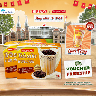 Combo 2 Hộp Trà Sữa Trân Châu Hillway Hoà Tan vị Truyền Thống (hộp 5 gói trà sữa & 5 gói trân châu)