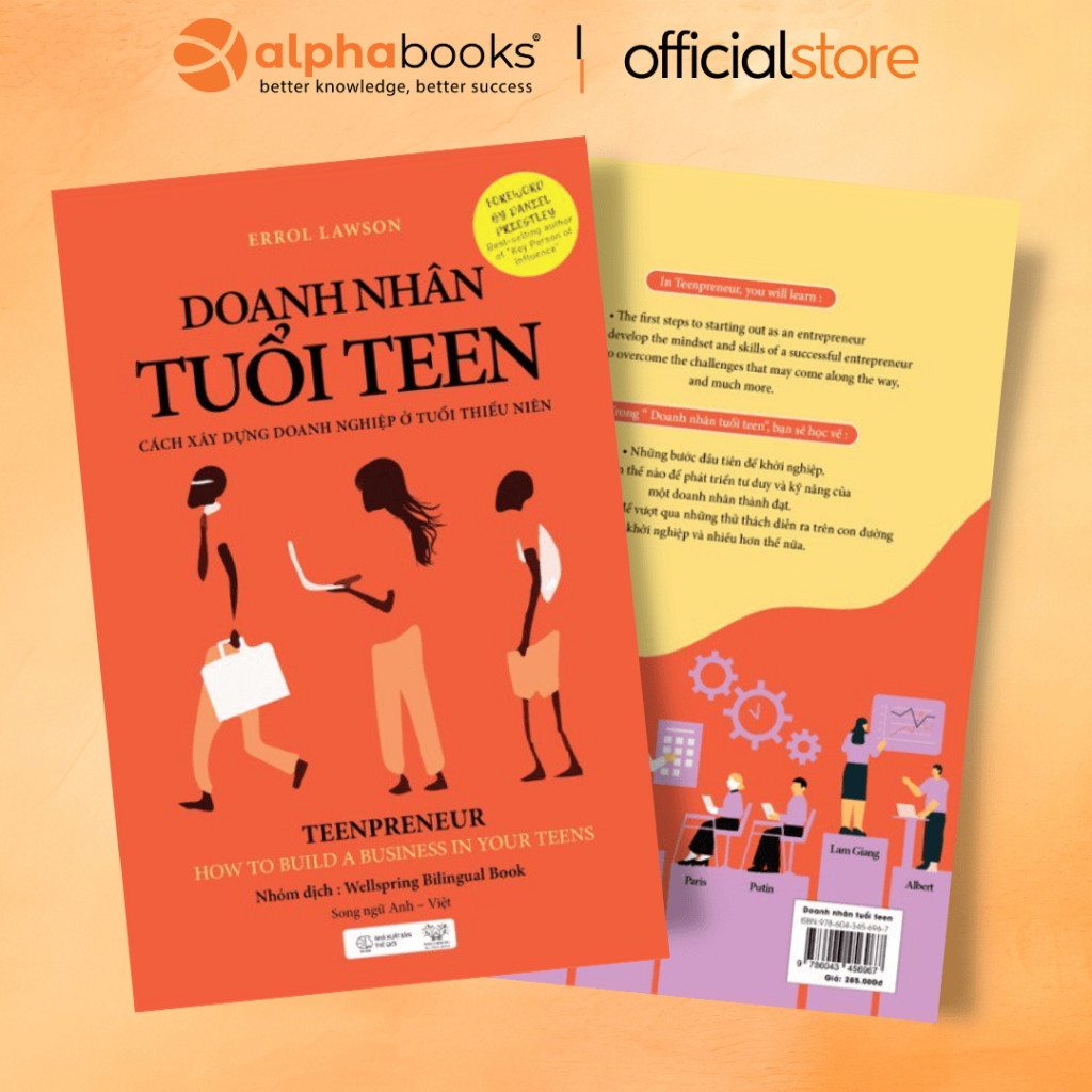 Sách - Teenprenuer: Doanh Nhân Tuổi Teen - Cách Xây Dựng Doanh Nghiệp Ở Tuổi Thiếu Niên (Song Ngữ An