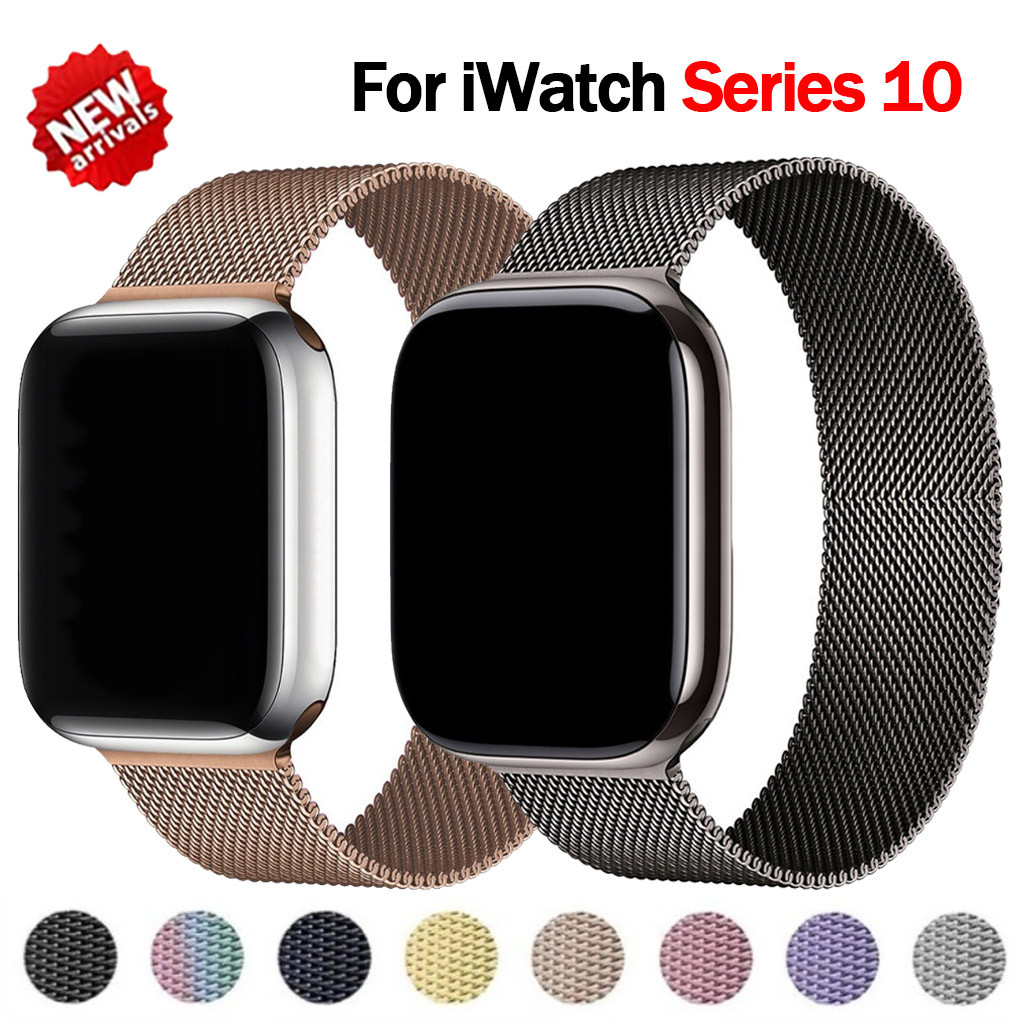 Dây đeo kim loại từ tính cho iWatch series 10 46 42mm Ultra1 / 2 49mm 45mm 44mm 40mm 41mm Vòng đeo t