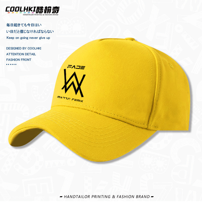 Hàng sẵn có Alan Walker Alan Walker Mũ có thể in ngoại vi Mũ lưỡi trai nam nữ Mũ bóng chày 424