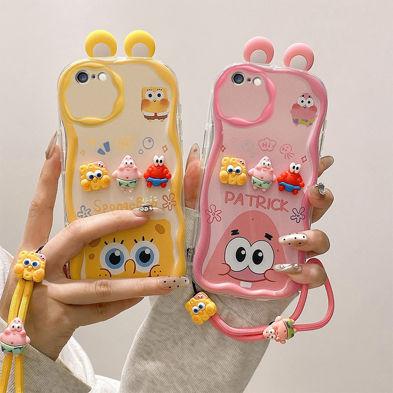 Ốp lưng iPhone 6 Ốp lưng iPhone 6s iPhone 6 Plus Ốp lưng iPhone 6s Plus   Tai 3D dễ thương viền kem 