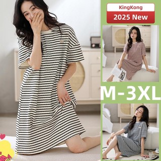 Váy Ngủ Cotton Bộ Đồ Ngủ Nữ Váy Ngủ Mùa Hè Tay Ngắn Bộ Đồ Ngủ Người Phụ Nữ Rời Nhà wea