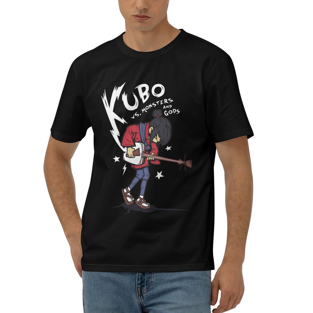 Retro Hip Hop Thoáng Mát Áo Kubo Và Hai Dây Kubo Vs Quái Vật Và Thần Anime Áo Thun Cotton