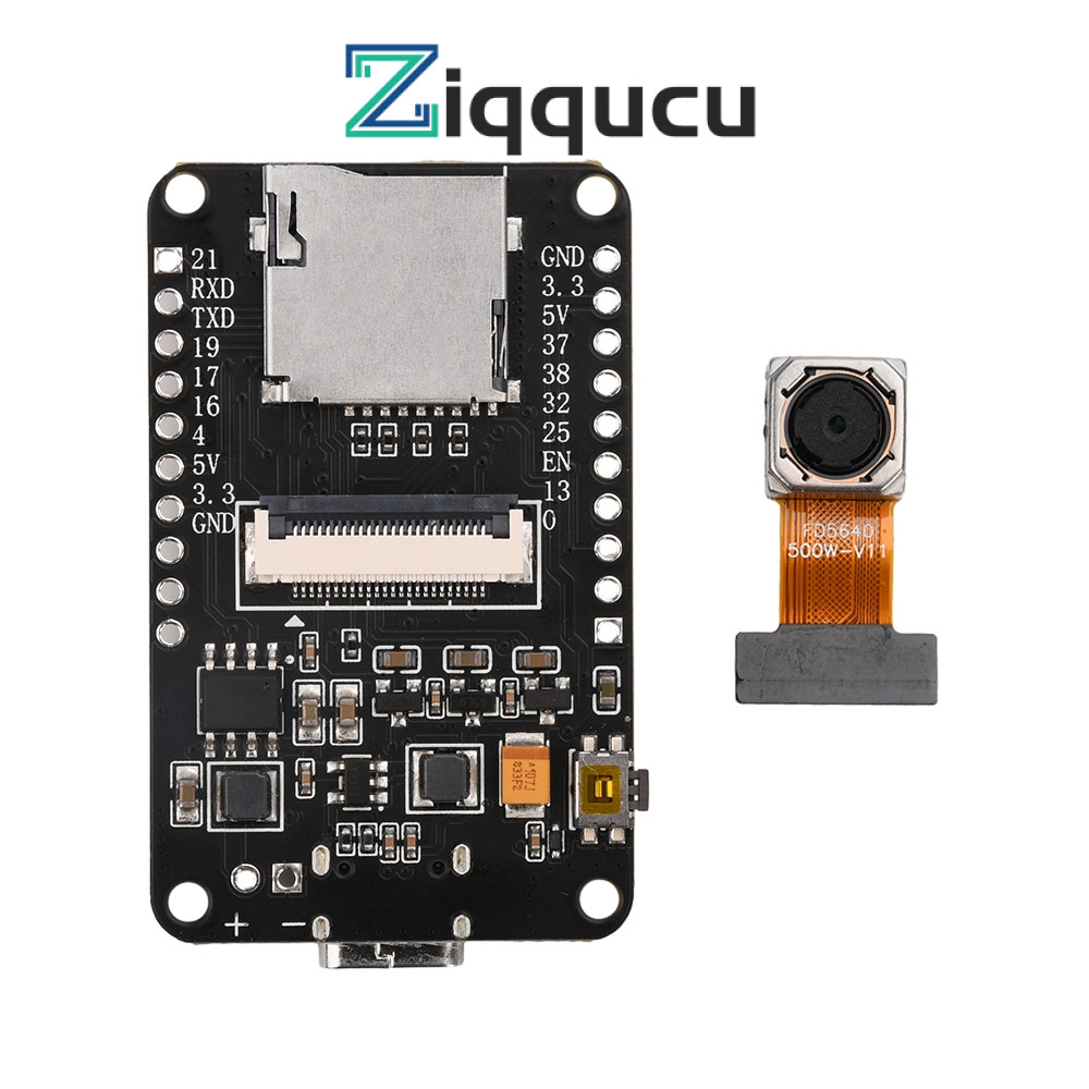 ZIQQUCU ESP32-CAM Bluetooth bo mạch phát triển mô-đun wifi CH340X với OV5640 AF-72mm
