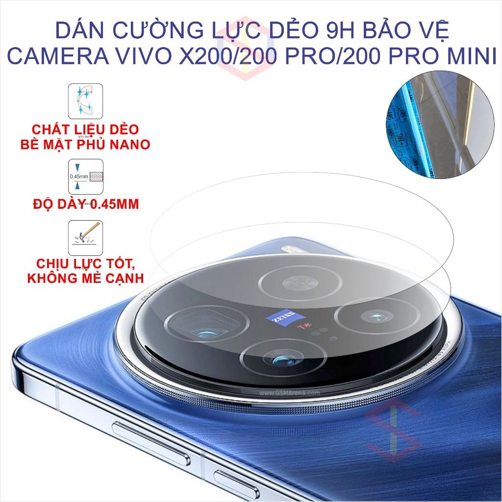 (VIVO X200/X200 Pro/ X200 Pro mini) Dán camera dẻo điện thoại VIVO xalashop