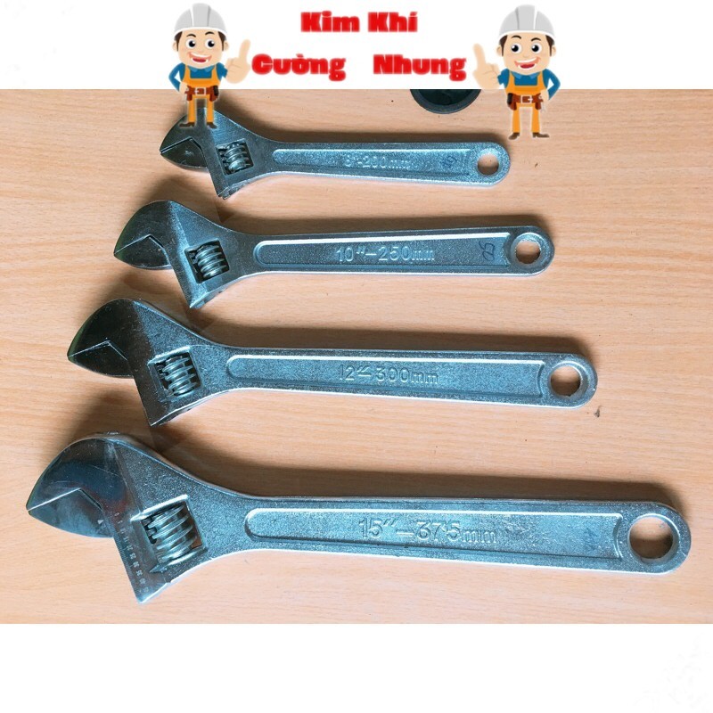 Mỏ lết thép trắng 8-10-12-15 inch
