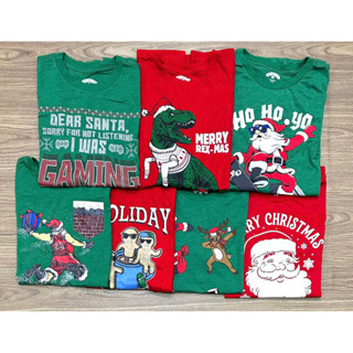 Áo thun tay ngắn noel cho bé trai, bé gái hàng vnxk dư xịn, 4-18T( 16-55kg)