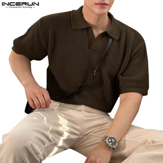 Incerun Nam Công Sở Hàn Quốc Áo Sơ Mi Tay Ngắn Màu Trơn