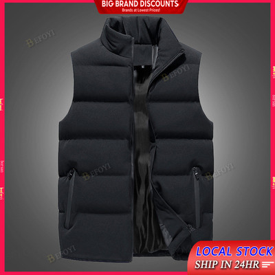 Áo vest nam thể thao cổ đứng có cổ áo cotton dày xuống dây kéo áo khoác ZT052
