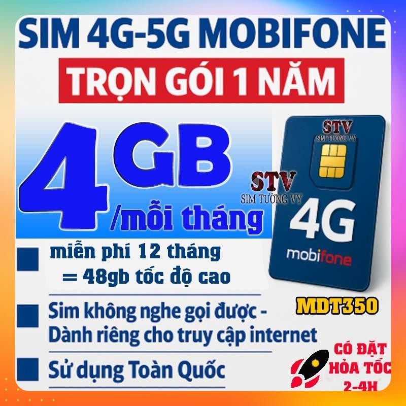 Sim 4G 5G mobifone mdt350, 6mdt150, 12mdt150, 12mdt50, tk135, tk159