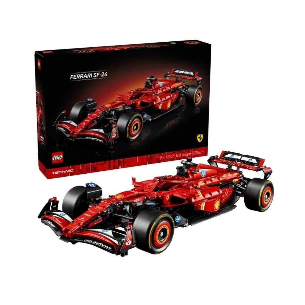 LEGO TECHNIC 42207 Đồ Chơi Lắp Ráp Xe Ferrari SF-24 F1 (1361 chi tiết)