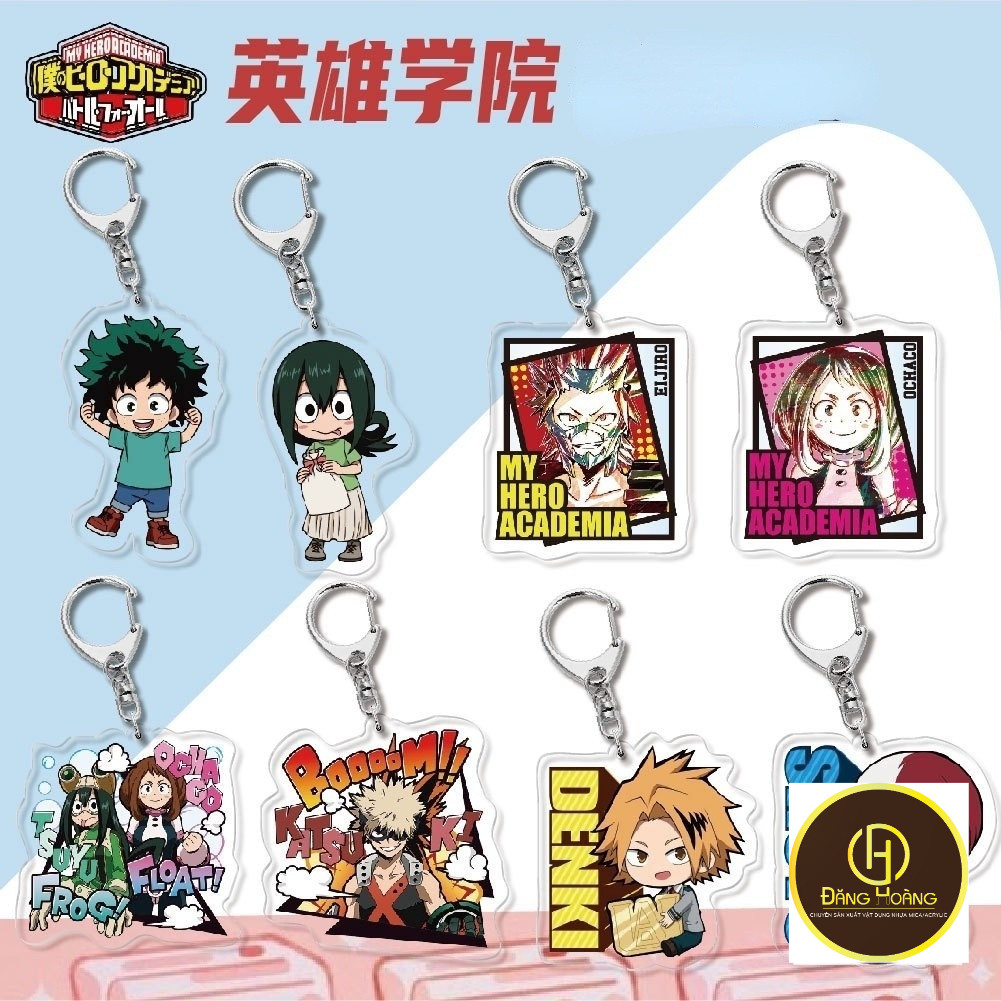 Anime My Hero Giới Học Thuật Móc Khóa Hoạt Hình Acrylic Q Phiên Bản Móc Khóa Tất Cả Có Thể Bakugou K