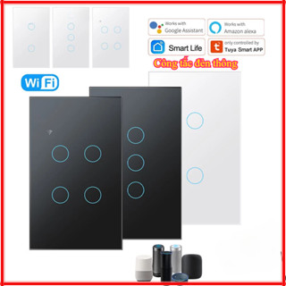  New Công Tắc Thông Minh Công Tắc Thông Minh Wifi Tuya 1 2 3 4 Nút Tương Thích Với Giọng Nói Alexa Và Trợ Lý Google 