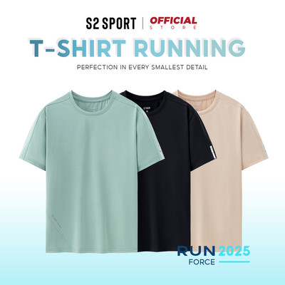 Áo phông nam thể thao S2 SPORT cổ tròn dáng suông vải thun mát Air-Dry thoáng khí không nhăn - STS07