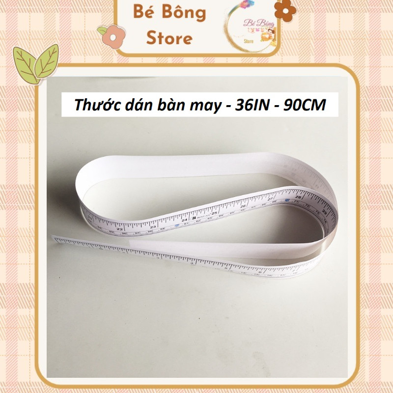 Thước Dán Bàn Máy May Dài 90cm – 36inch