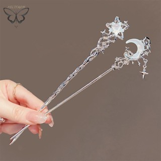 Vàng Vintage Moonstone Star Moon Moon Hair Sticks Dành Cho Nữ Phong Cách Trung Hoa Cross sel Kẹp Tóc Đĩa Tóc Chop Phụ Kiện Tóc VN