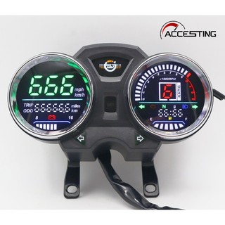 [Có USB] Đồng hồ tốc độ kỹ thuật số xe máy Đồng hồ tốc độ kỹ thuật số LED cho GN125 GN150 125cc 150cc