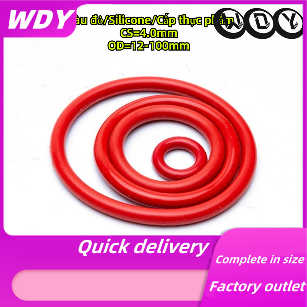 [SMY] Vòng chữ O đỏ CS4.0mm * OD12-100mm