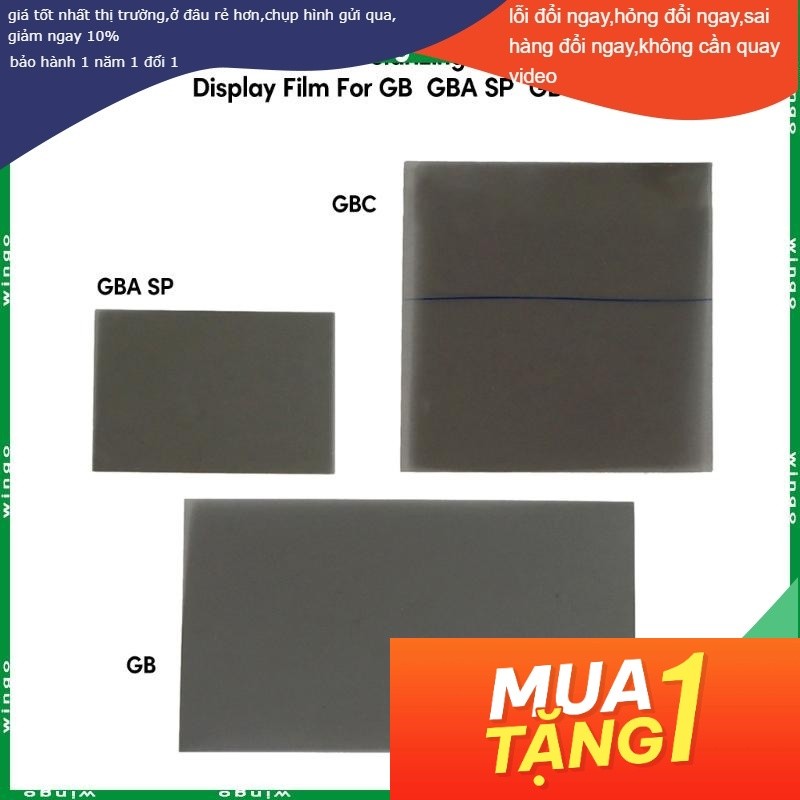 Phim Dán Màn Hình Máy Chơi game gameboy Phân Cực gba sp gba gbc wsc ngpc