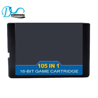 105 trong 1 16 BIT Game Cartridge Thẻ trò chơi cho Sega Megadrive Genesis Consoles Hộp mực trò chơi