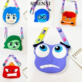 Túi đeo vai SIRENXI, Phim hoạt hình Inside Out 2 ví silicon, Túi xách đeo chéo vui vẻ đáng buồn đáng buồn đáng buồn