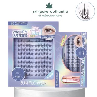  Mlen Diary Mi giả hoa hướng dương 9-12mm C cong Lông mi giả tự nhiên cho người mới bắt đầu 