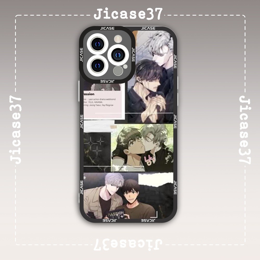 Ốp lưng iPhone Cạnh Vuông Samsung Xiaomi Oppo Passion Jeong Jae Ui Và Ilay Riegrow BL Manwha