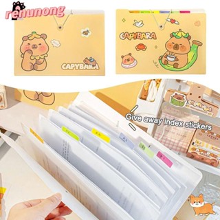 Túi đựng tài liệu RENUNONG A4, Thư mục tập tin túi đựng đàn Organ Capibara, Thư mục phong bì chống nước di động Túi đựng giấy kiểm tra dung lượng lớn dành cho học sinh và nhân viên văn phòng