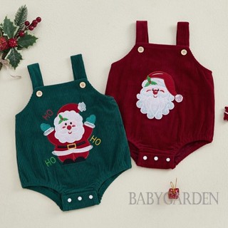      -Baby Bé Trai Bé Gái Quần Áo Không Tay Ông Già Noel Dây Đeo Áo Liền Quần Trang Phục Sơ Sinh 