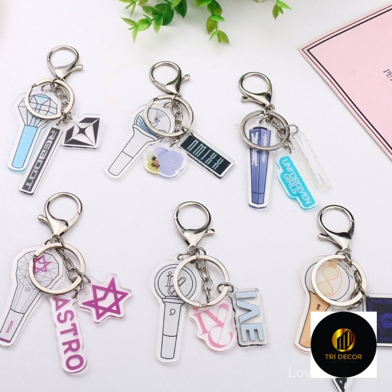 [Trong kho] ateez Astro ít nmixx ive Keychain acrylic cùng một phong cách ngoại vi cá nhân Mặt dây c
