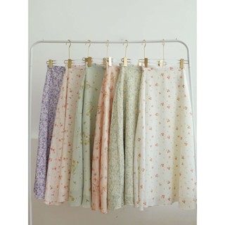 TIELA Chân váy dài hoa nhí -Tiela Skirt