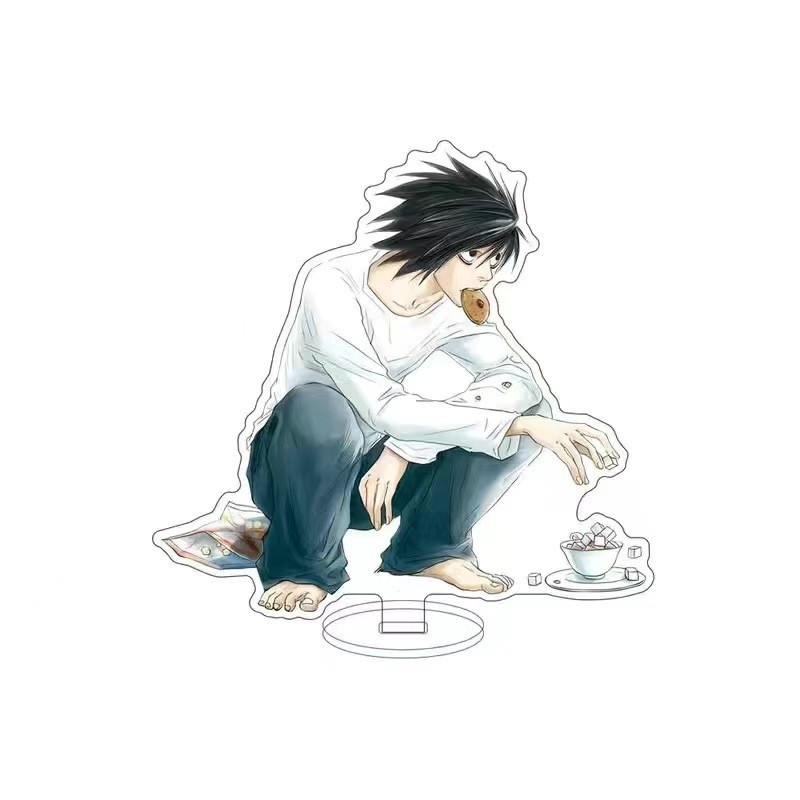 Móc Khoá, Mô Hình Standee Anime Death Note Nhân Vật Raito Yagami L Ryuk Trang Trí Bàn Học, Làm Việc