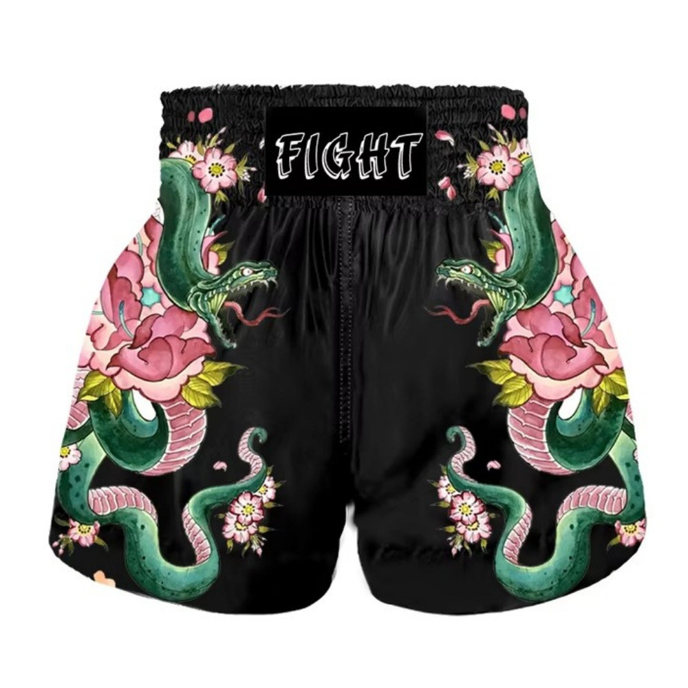 For Muay Thai Shorts Free Fighting Mixed Martial Arts Boxing Training Match Pants Adult Club qu5J