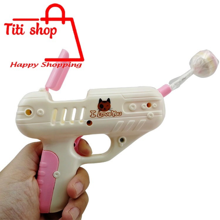 Máy Bắn Kẹo Mút Hottrend Đồ Chơi Súng Bắn Kẹo - 10853- Titishop