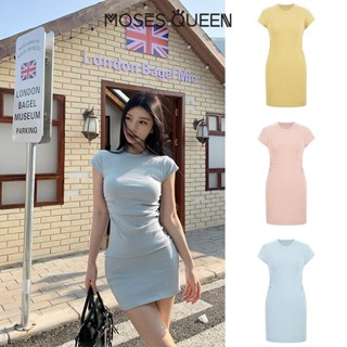 < MOESSQUEEN > Đầm 2025 Mùa Hè Mới Nữ Cao Cấp Slim Fit Xếp Ly Chi Tiết Hình Váy Ngắn Đông Nam Á Phong Cách Nhiệt Đới Vải Nhẹ Thoáng Khí #62168